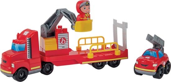 Abrick Brandweerwagen met Brandweerauto