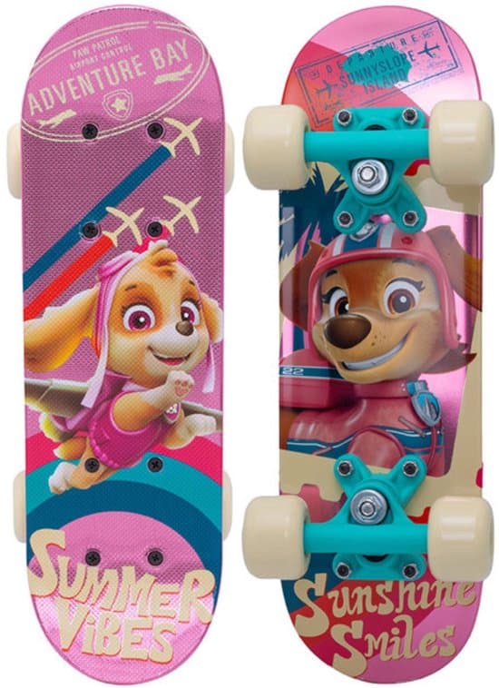 Paw Patrol Wooden 17´´ Skateboard Roze Kinderen