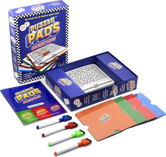PuzzlePads - Doolhof Race - De Eerste Die Het Doolhof Oplost Wint! - Bordspel - 2-4 Spelers - Vanaf 7 Jaar