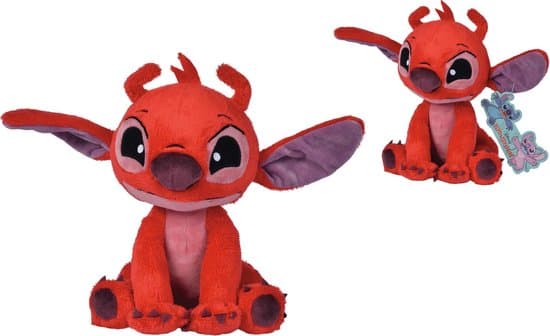 Disney - Lilo & Stitch - Leroy - 20 cm - Pluche - Rood - Alle leeftijden - Knuffel