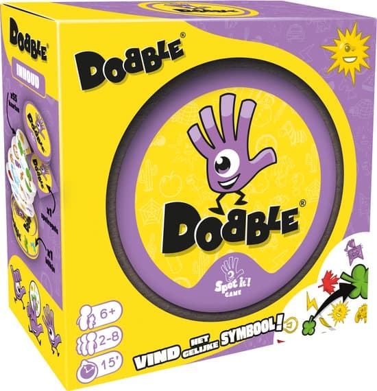 Dobble Classic – Nederlandstalig Kaartspel voor 2 tot 8 spelers - Leuk familiespel vanaf 6 jaar - Het razendsnelle zoekspel voor het hele gezin