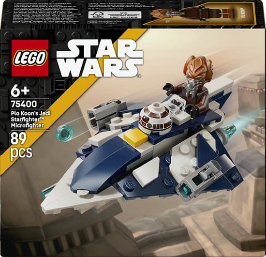 LEGO Star Wars Plo Koons Jedi Starfighter Microfighter Bouwbaar Speelgoed voor Kinderen 75400