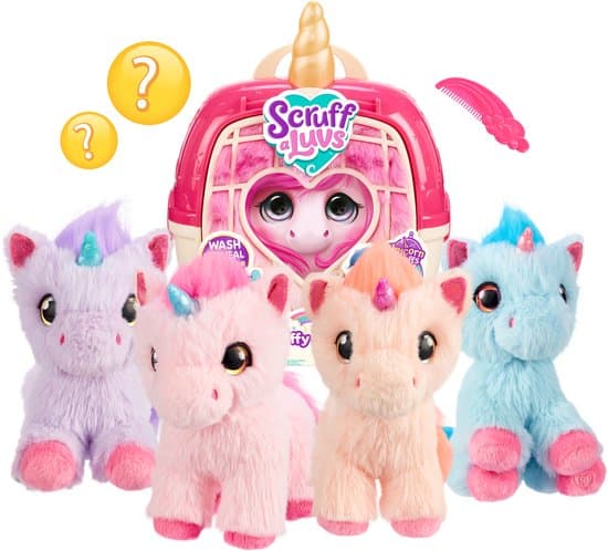 Scruff a Luvs - Unicorn Mystery Knuffel in Draagmand