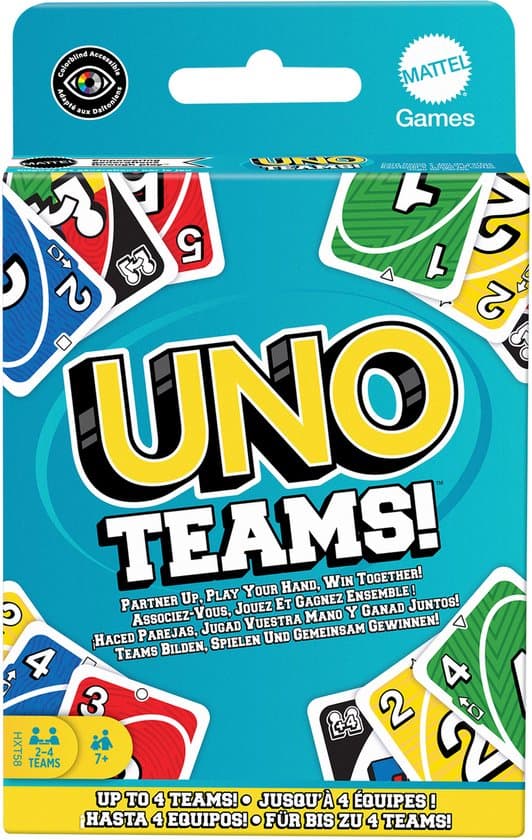 Mattel Games UNO Teams Kaartspel
