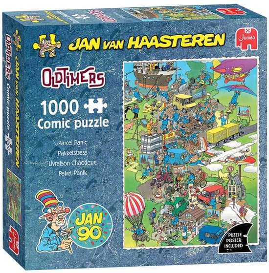 Jan van Haasteren - Oldtimer - Pakketstress - 1000 stukjes puzzel - Legpuzzel volwassenen