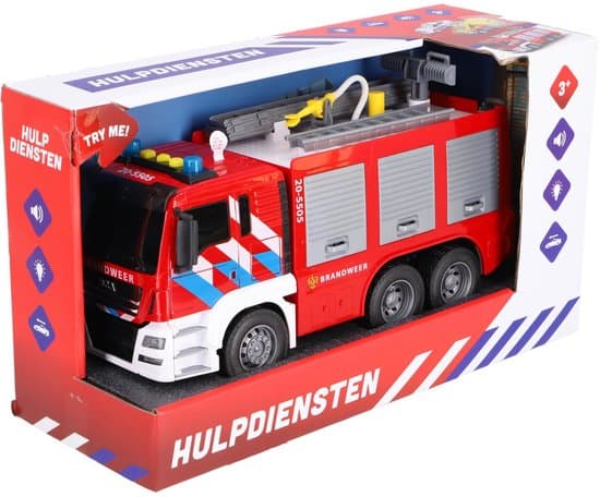 Rapid Wheels brandweerauto speelgoed met licht en geluid - multicolor.