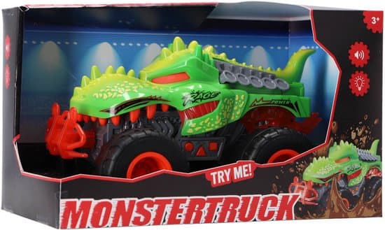 Overige Merken Monstertruck Dino + Licht En Geluid Groen