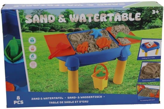 OttoSimon zand- en watertafel speelset 48x32x29 cm met accessoires.