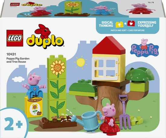 LEGO DUPLO Peppa Big tuin en boomhut Educatief Speelgoed voor Rollenspellen 10431
