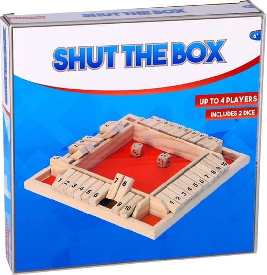 Overige Merken Houten Shut The Box Voor 4 Spelers