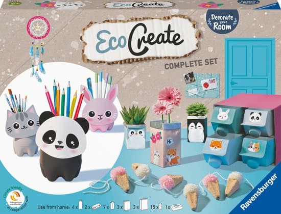 Ravensburger EcoCreate Decorate your Room - Hobbypakket - Knutselen met oude verpakkingen