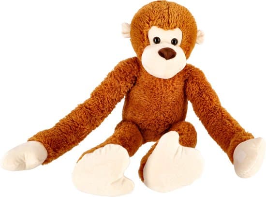 Pluche aap met lange armen - 80 cm - bruin