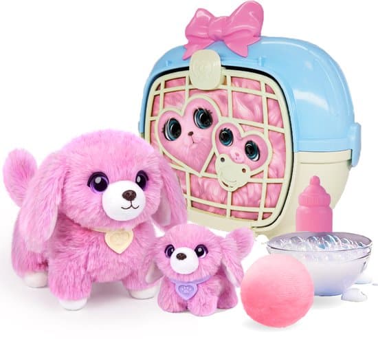 Scruff a Luvs - Mystery knuffels Mama & Baby in Draagmand - Hondenfamilie Speelset