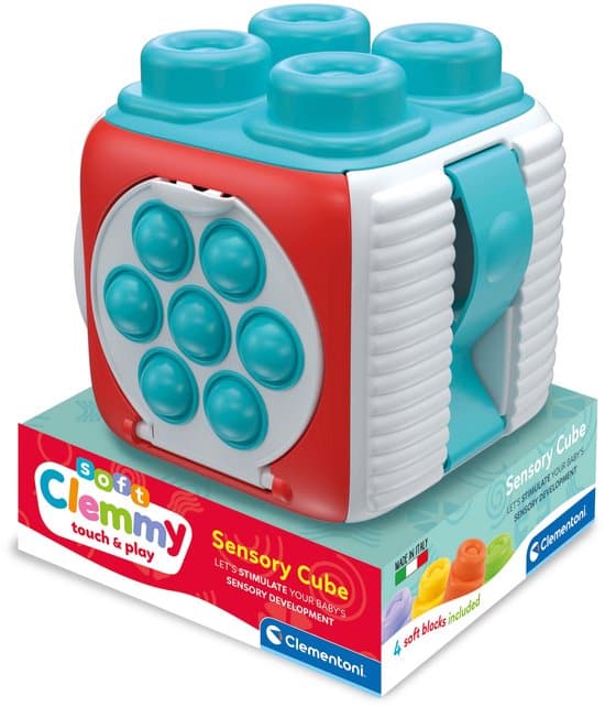 Clementoni - Clemmy Cube - Blokkenset - Educatief Speelgoed voor Baby's - 6-36 maanden