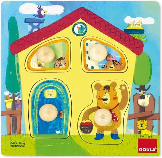 Puzzle, Bears family house 4 pcs