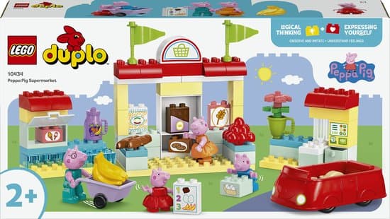 LEGO 10434 DUPLO Peppa Big supermarkt Educatief Speelgoed voor Peuters vanaf 2 jaar