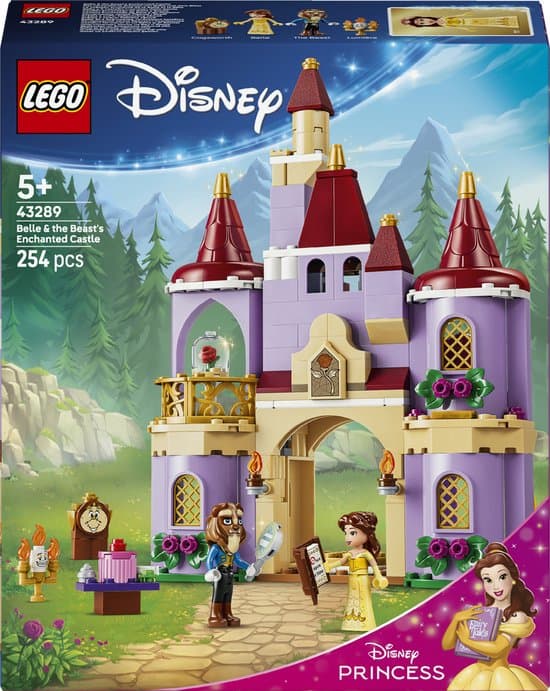 LEGO ǀ Disney Princess het Betoverde Kasteel van Belle en het Beest Bouwpakket voor Kinderen 43289