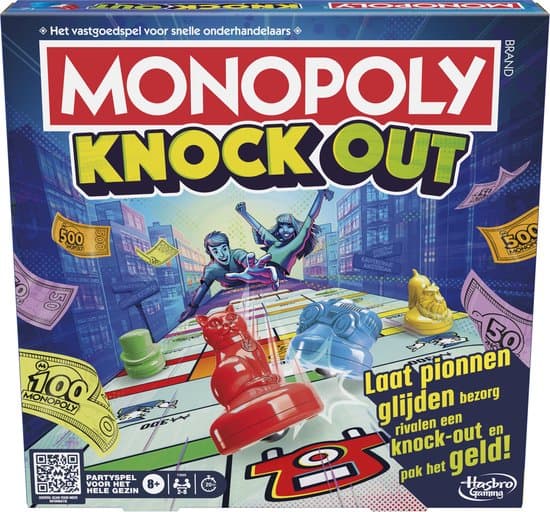 Monopoly Knockout Bordspel - Nederlandse Editie - Gezelschapsspel