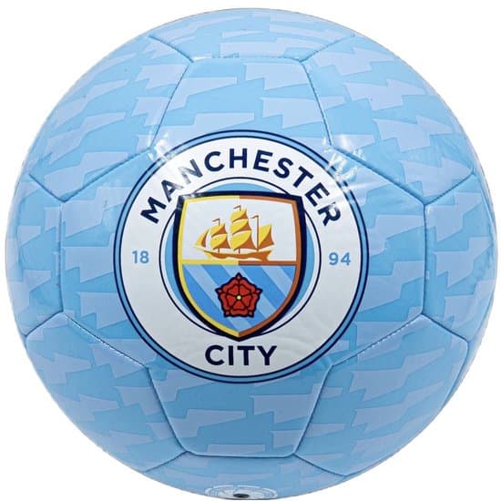 OttoSimon voetbal Manchester City maat 5 kunstleer blauw wit.