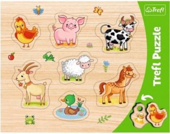 Trefl Shape Puzzles 2 Pieces Animal Themes