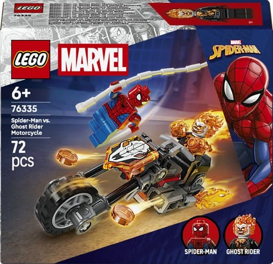 LEGO Marvel Spider-Man vs. Ghost Rider Motor Speelgoed voor Kinderen 76335