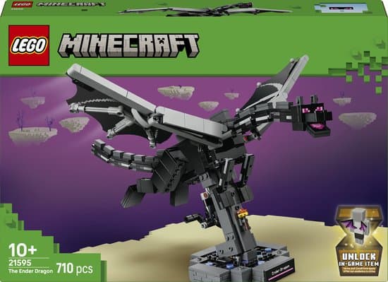 LEGO Minecraft De Enderdraak Draak Speelgoed voor Kinderen en Kinderkamer Decoratie 21595
