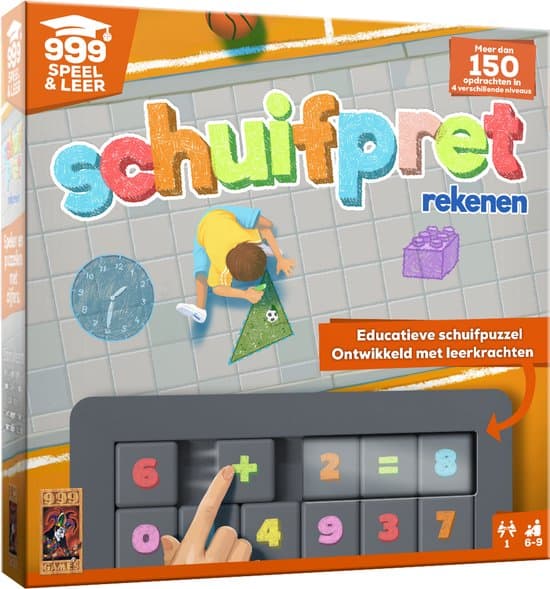 999 Games - Schuifpret Rekenen - Educatief Rekenspel - Kinderspel - Educatief Speelgoed