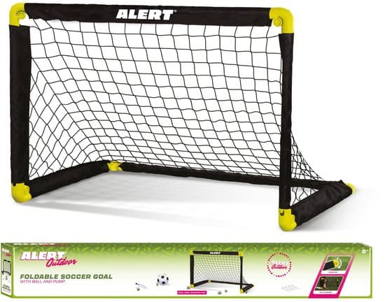 Alert Voetbaldoel - Voetbalgoal 91x61x61 cm - Voetbal Goal Opvouwbaar - Voetbal Training - Inclusief Voetbal en Pomp
