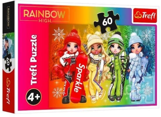 Trefl Rainbow High Vrolijke Poppen Legpuzzel - 60 stukjes - Vanaf 4 jaar