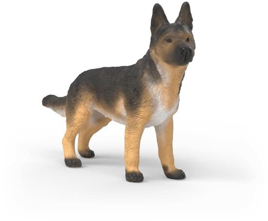 Schleich Farm World Duitse Herder Teefje speelfiguur kunststof hond.