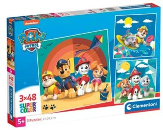 Clementoni - Puzzel - 3x48 Stukjes - PAW PATROL - Puzzel Voor Kinderen - Supercolor