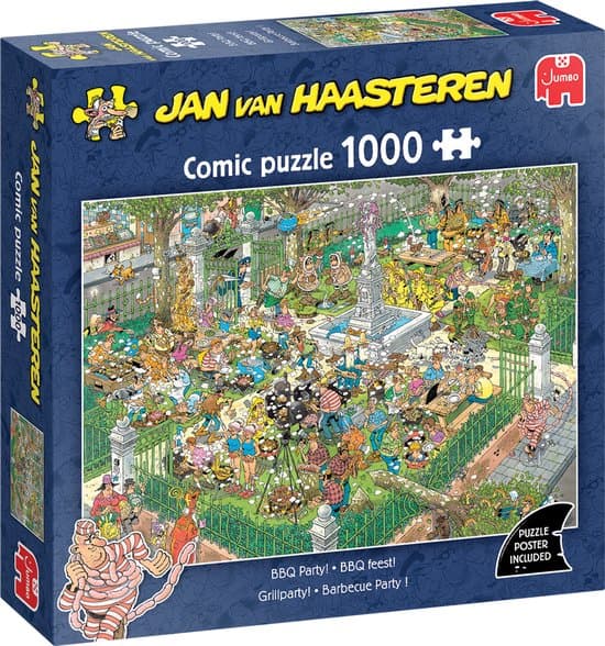 Jan van Haasteren - BBQ Feest! - 1000 stukjes puzzel - Legpuzzel