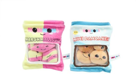 OttoSimon pluche speelgoed marshmallows en pancakes 2 assorti knuffel.