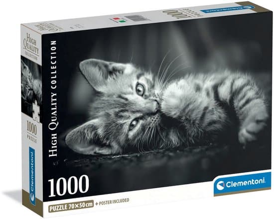 Clementoni - Puzzel - 1000 Stukjes - Kitty Compact Box - High Quality Collection