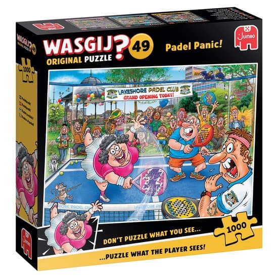 Wasgij Original 49 - Paniek op de padelbaan! - 1000 stukjes