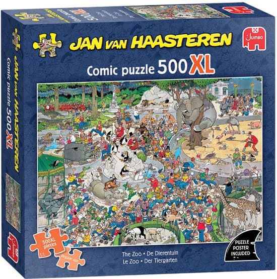 Jan van Haasteren 500XL - De Dierentuin - 500 stukjes puzzel - Legpuzzel volwassenen - XL formaat puzzelstukjes