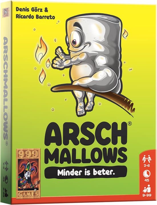 999 Games - Arschmallows - Humoristisch & snel kaartspel - Een Retegoed spel - Top partyspel voor spelletjesavonden