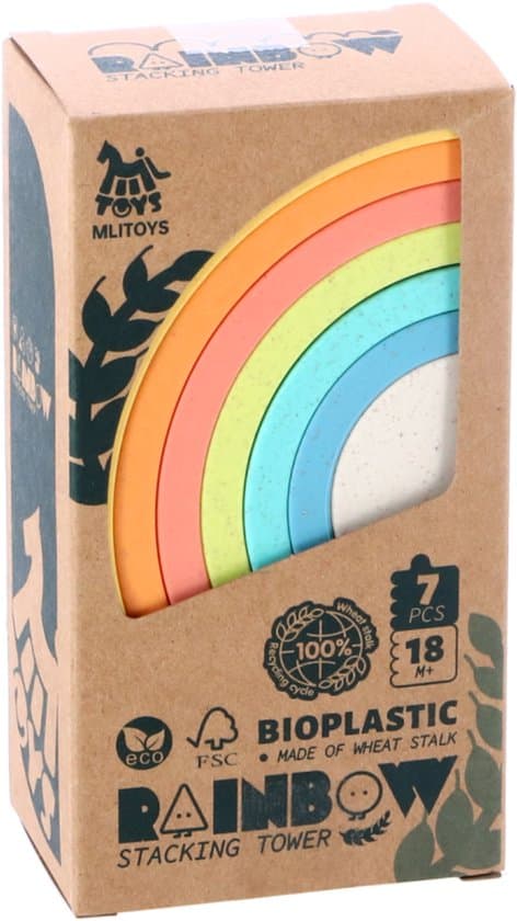 Jipy Stapelregenboog - Regenboog Stapelspeelgoed - Educatief Speelgoed voor Peuters