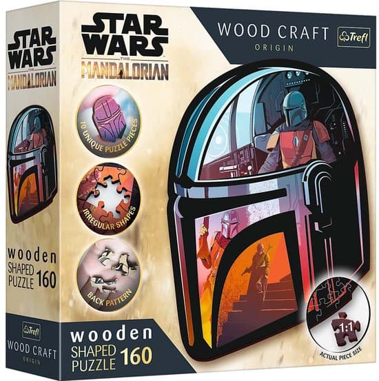 Trefl The Mandalorian Lucasfilm Star Wars Hout Houten Legpuzzel - 160 stukjes - Vanaf 6 jaar