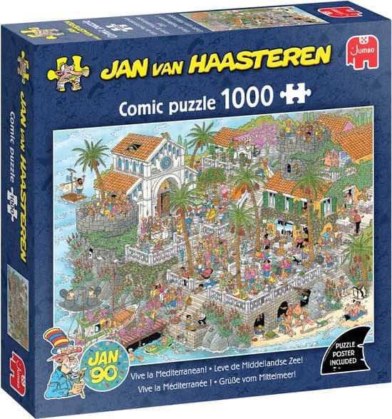 Jan van Haasteren - Leve de Middellandse Zee! - 1000 stukjes