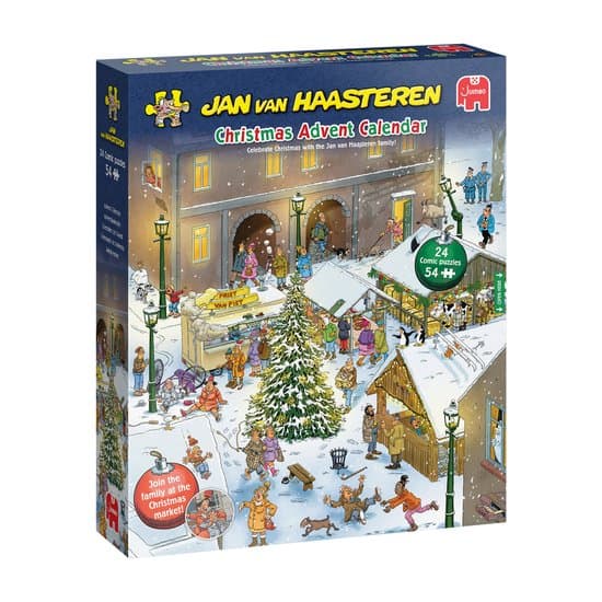 Jan van Haasteren - Adventskalender 2026 - 24 puzzels van 54 stukjes