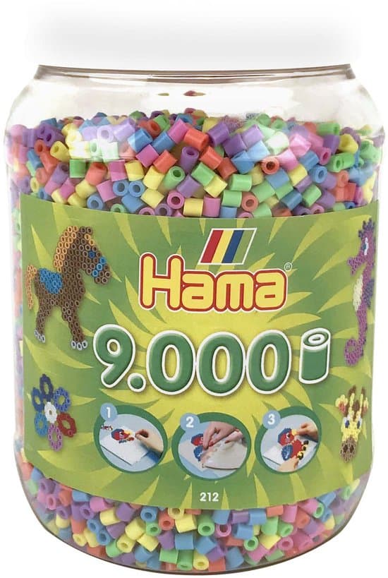 Hama - Strijkkralen - 9000 Stuks Pastel