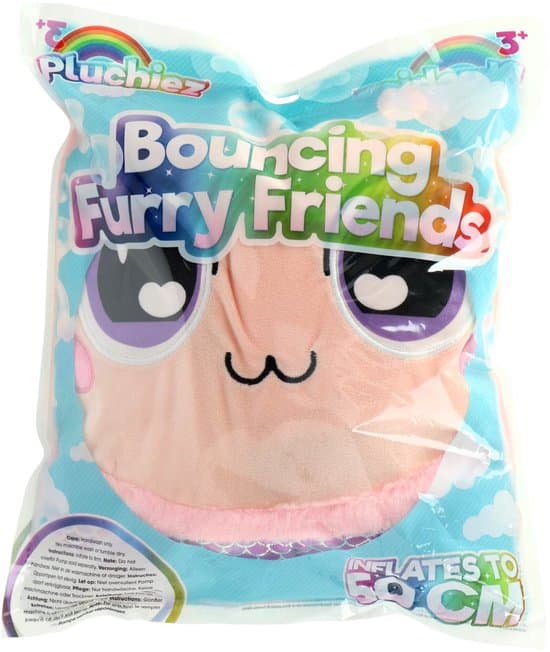 Pluchiez bal zachte stuiterbal furry 50 cm speelgoed.