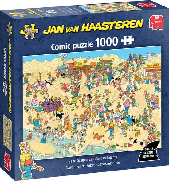 Jan van Haasteren - Zandsculpturen - 1000 stukjes puzzel - Legpuzzel