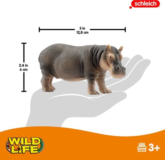schleich WILD LIFE - Nijlpaard - Speelfiguur - Kinderspeelgoed voor Jongens en Meisjes - 14814