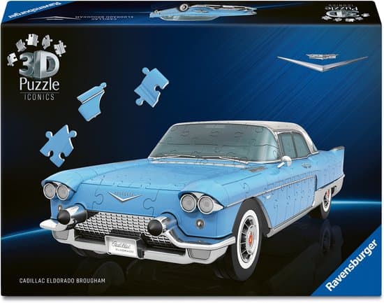 Ravensburger 3D Puzzle Iconics Cadillac Eldorado Brougham - 174 Onderdelen - Vanaf 8 Jaar