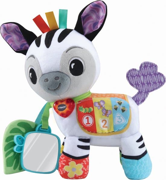 VTech zebra knuffel educatief speelgoed multicolor voor kinderen.