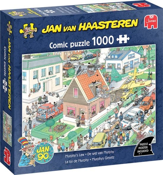 Jan van Haasteren - De wet van Murphy - 1000 stukjes puzzel - Legpuzzel volwassenen