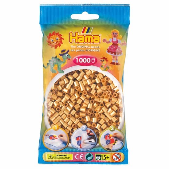 Strijkkralen Hama - 1000 stuks - Goudkleurig