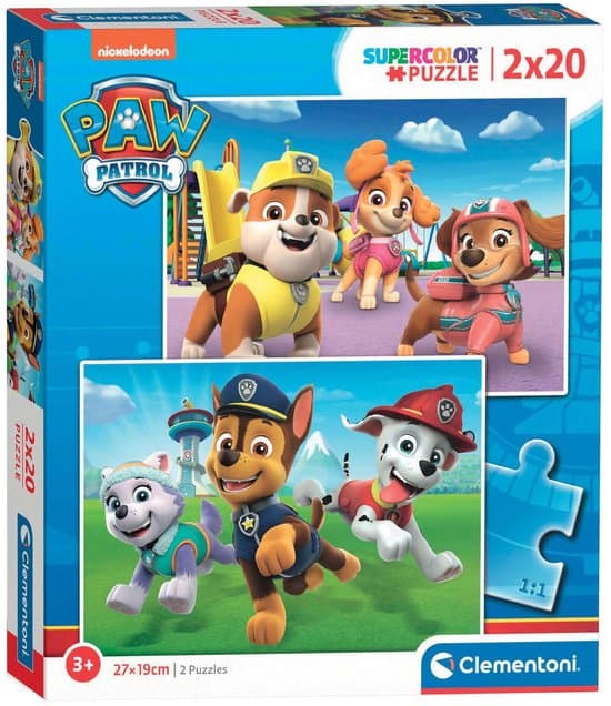 Clementoni - Puzzel - 2x20 Stukjes - Paw Patrol - Puzzel Voor Kinderen